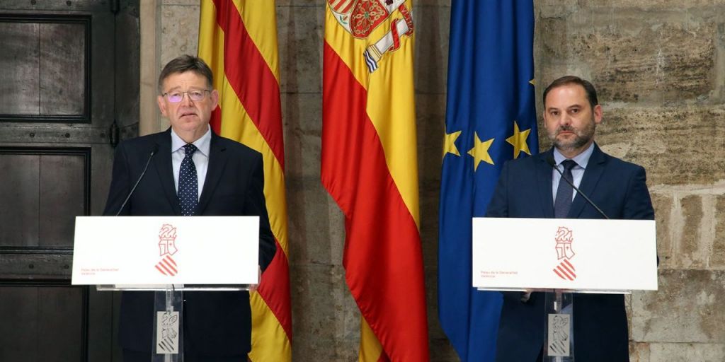  Puig destaca el compromiso adoptado por el Ministerio de Fomento para agilizar el Corredor Mediterráneo y liberar el peaje de la AP-7