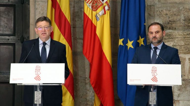 Puig destaca el compromiso adoptado por el Ministerio de Fomento para agilizar el Corredor Mediterráneo y liberar el peaje de la AP-7