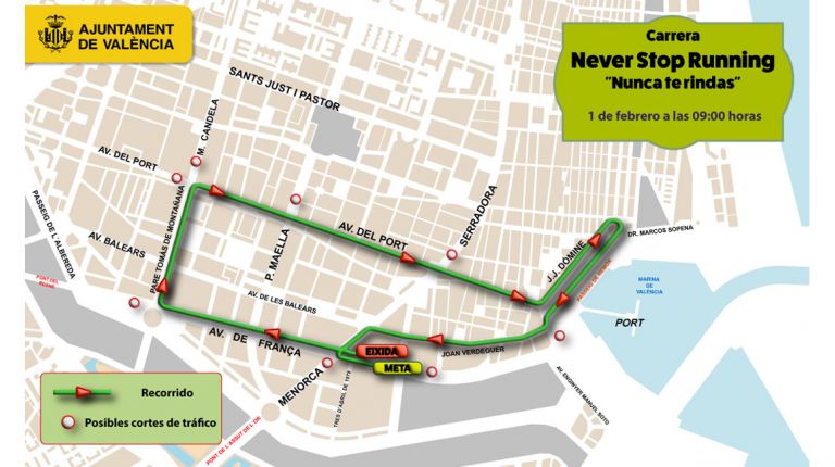 El distrito de Camins al Grau acoge la XI Carrera Never Stop Running este domingo