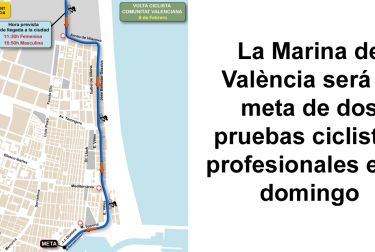 La Marina de València será la meta de dos pruebas ciclistas profesionales este domingo
