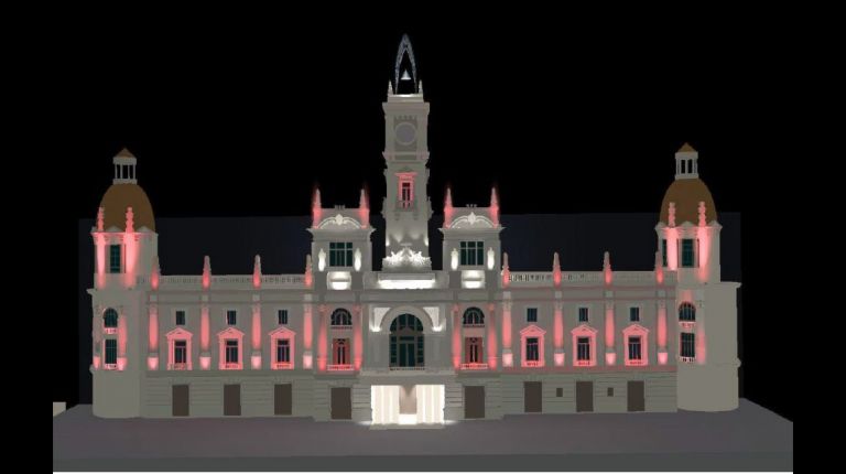 EL AYUNTAMIENTO RENUEVA LA ILUMINACIÓN DE LA FACHADA DE LA CASA CONSISTORIAL 