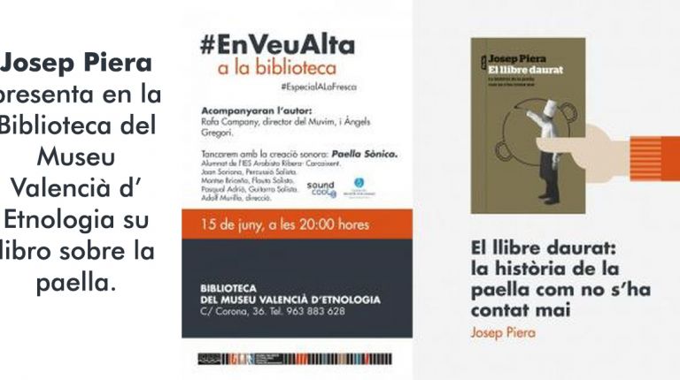 Josep Piera presenta en la Biblioteca del Museu Valencià d’Etnologia su libro sobre la paella.