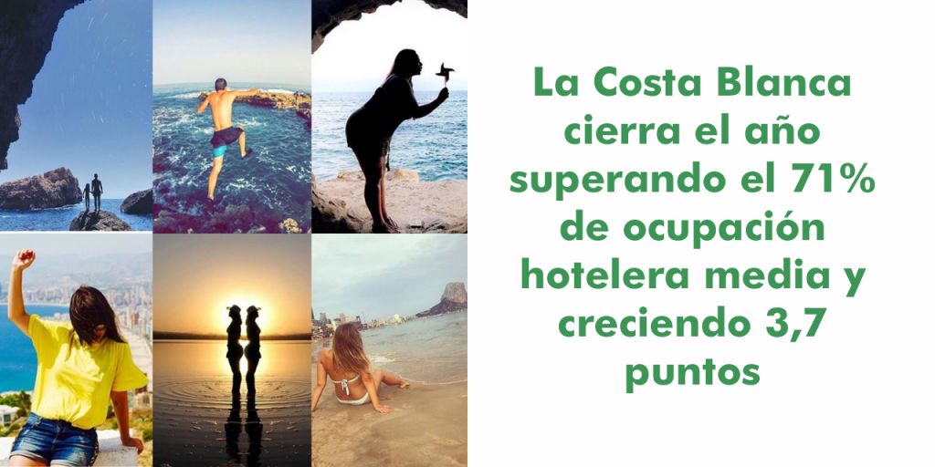  La Costa Blanca cierra el año superando el 71% de ocupación hotelera media y creciendo 3,7 puntos