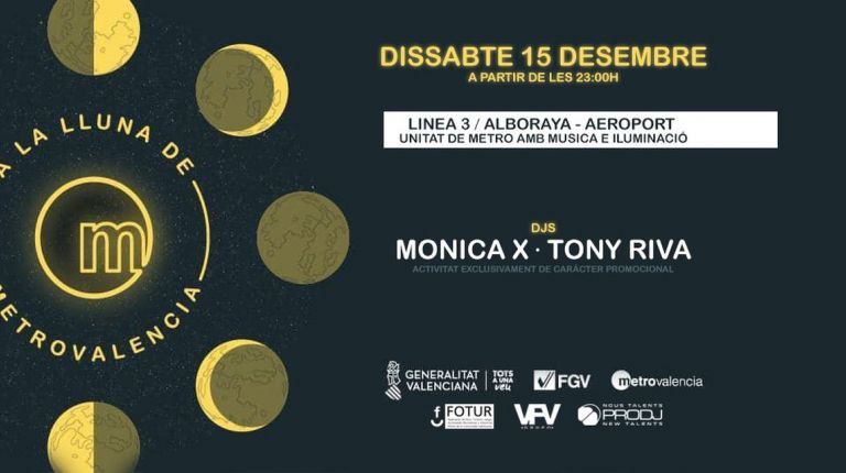 LA DJ INTERNACIONAL MÓNICA X Y TONY RIVA PONDRÁN MARCHA AL METRO NOCTURNO