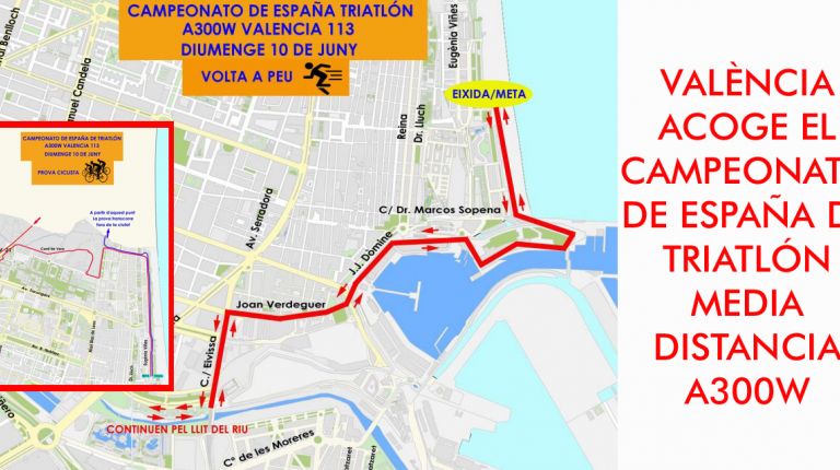 València acoge este domingo la Copa de España de Triatlón de Media Distancia