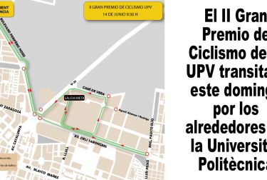 El II Gran Premio de Ciclismo de la UPV transitará este domingo por los alrededores de la Universitat Politècnica 