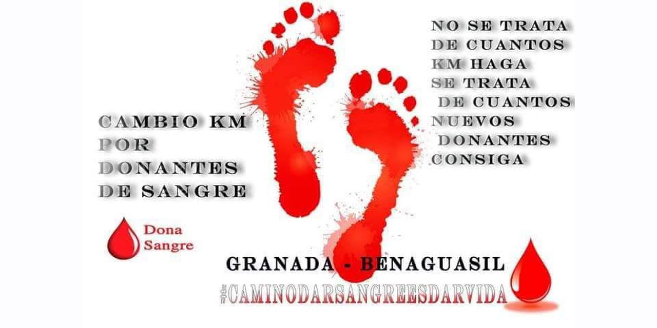  El recorrido solidario por la donación de sangre emprendido por un vecino de Benaguacil este domingo finaliza en Buñol el próximo sábado 25 de agosto