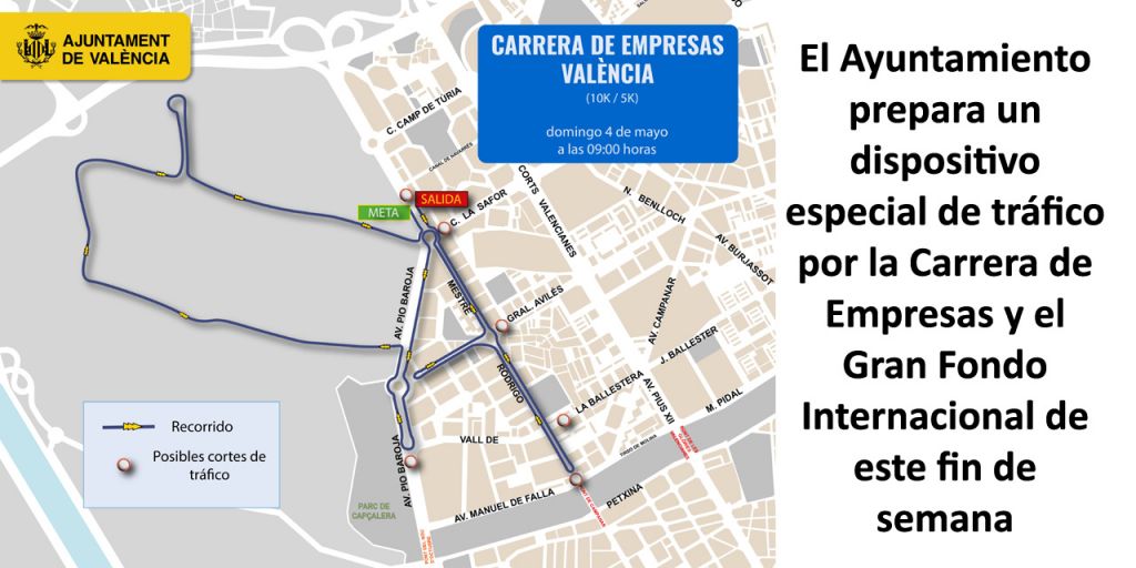  El Ayuntamiento prepara un dispositivo especial de tráfico por la Carrera de Empresas y el Gran Fondo Internacional de este fin de semana