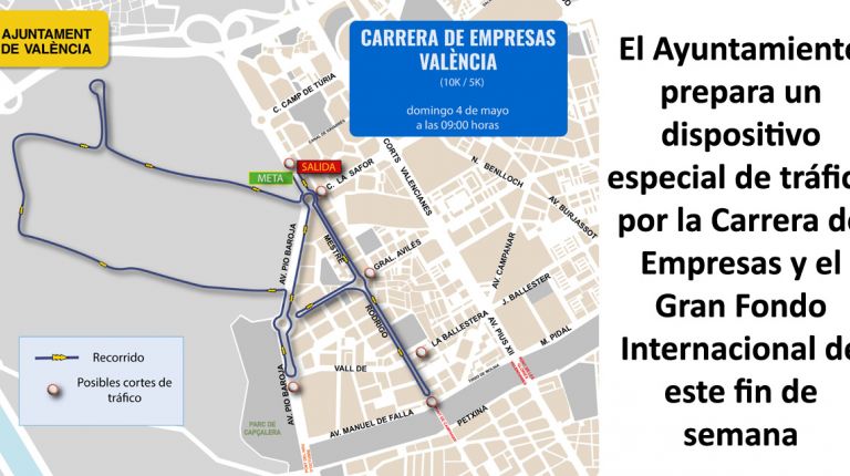 El Ayuntamiento prepara un dispositivo especial de tráfico por la Carrera de Empresas y el Gran Fondo Internacional de este fin de semana