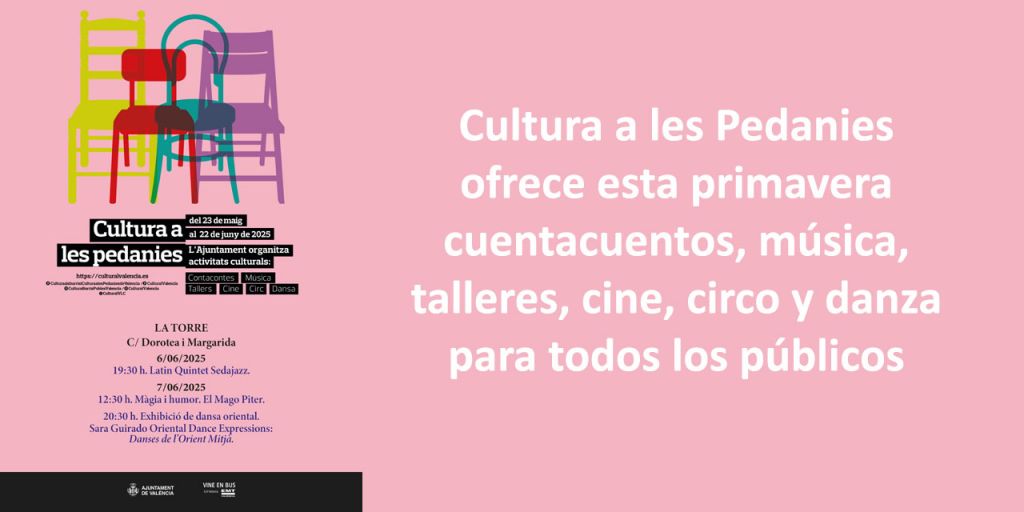  Cultura a les Pedanies ofrece esta primavera cuentacuentos, música, talleres, cine, circo y danza para todos los públicos