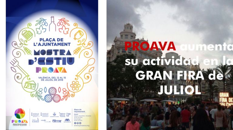 PROAVA aumenta su actividad en la GRAN FIRA de JULIOL