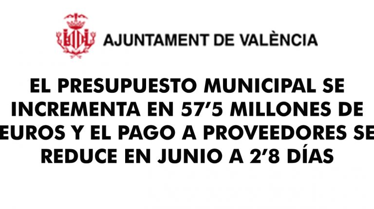 EL PRESUPUESTO MUNICIPAL SE INCREMENTA EN 57’5 MILLONES DE EUROS 