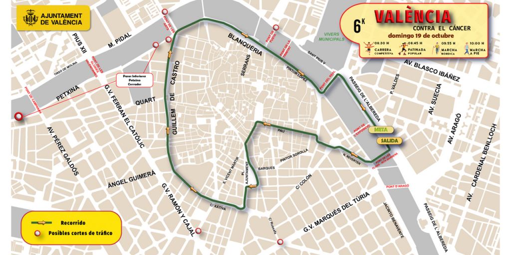  València Contra el Cáncer recorrerá el centro de la ciudad el próximo domingo