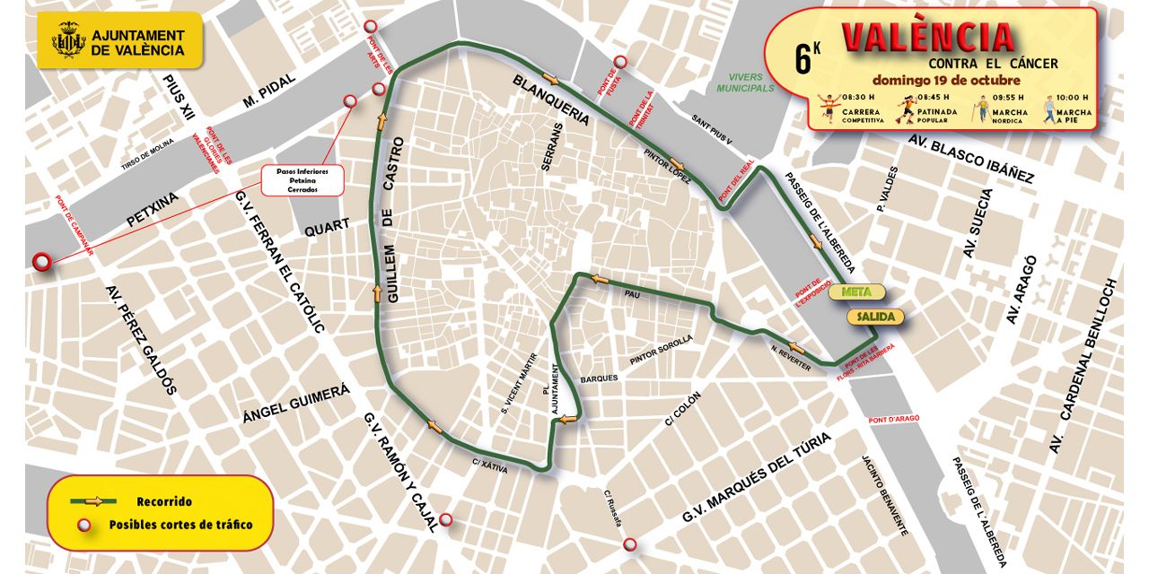  València Contra el Cáncer recorrerá el centro de la ciudad el próximo domingo