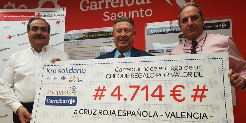  FUNDACIÓN SOLIDARIDAD CARREFOUR DONA 4.174 EUROS A CRUZ ROJA VALENCIA 