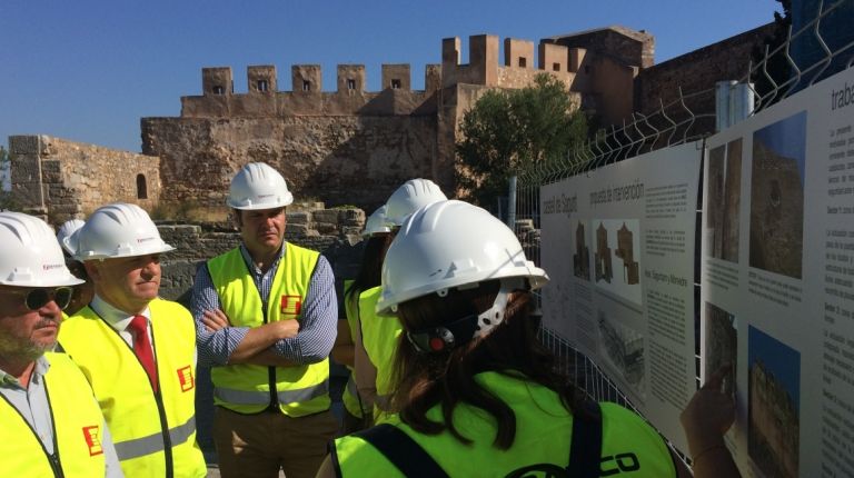 El Gobierno realiza trabajos de emergencia en 5 puntos del Castillo de Sagunt para preservar el esplendor de este monumento declarado Bien de Interés Cultural  