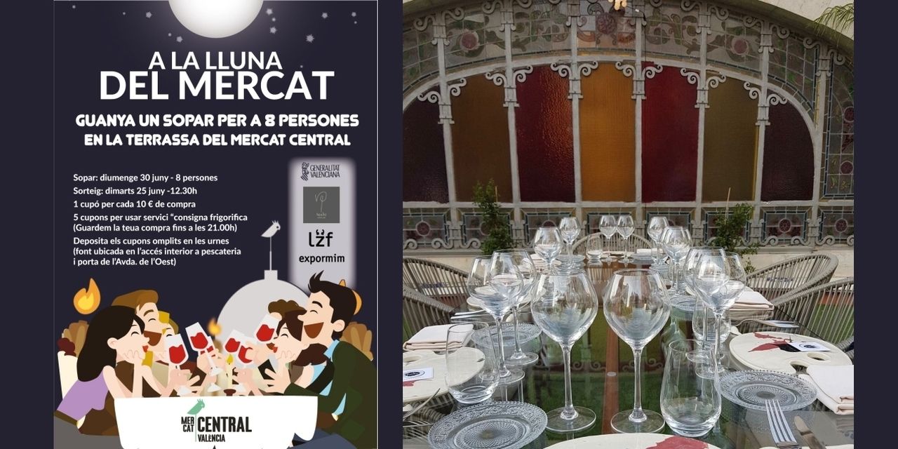  El Mercado Central sortea entre sus clientes una cena para celebrar la Nit de Sant Joan  