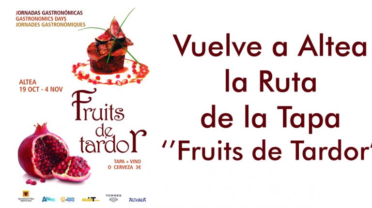 Vuelve a Altea la Ruta de la Tapa ‘’Fruits de Tardor”