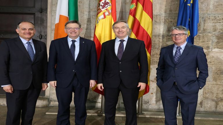 El Presidente de la Generalitat, Ximo Puig, recibe en audiència al embajador de Irlanda
