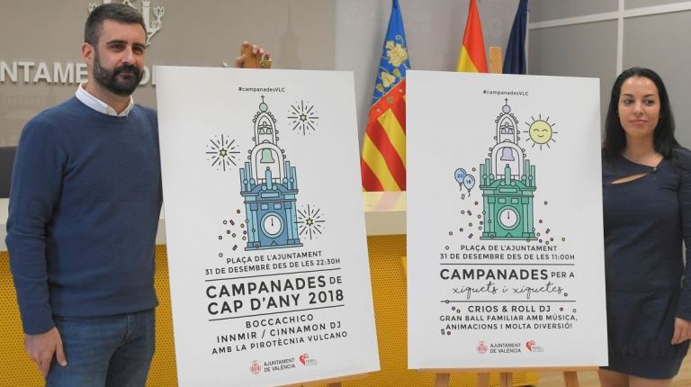 LA FIESTA «CAMPANADES DE CAP D’ANY 2018» EN LA PLAZA DE L’AJUNTAMENT VISIBILIZA A LA MUJER VALENCIANA TAMBIÉN COMO DJ