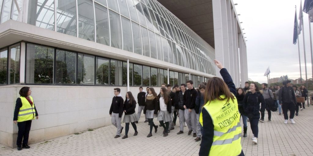  EL PALAU DE LA MÚSICA REALIZA EL PRIMER SIMULACRO DE INCENDIO CON PÚBLICO