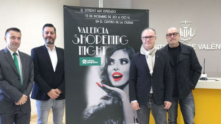 VALÈNCIA COMIENZA LA CAMPAÑA DE COMPRAS DE NAVIDAD EN EL COMERCIO LOCAL CON LA «SHOPENING NIGHT» 