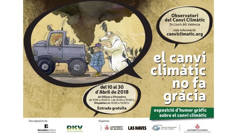 LA EXPOSICIÓN DE HUMOR GRÁFICO ‘EL CAMBIO CLIMÁTICO NO TIENE GRACIA’ LLEGA A VALÈNCIA