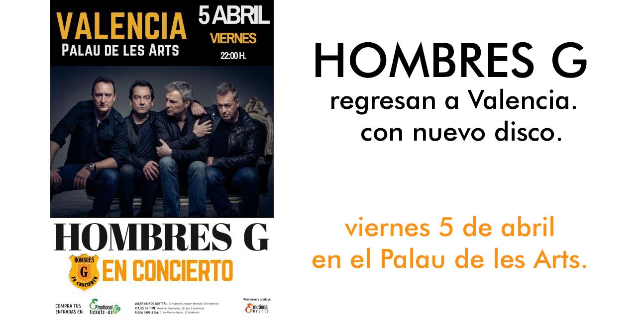  Hombres G regresan a Valencia con nuevo disco