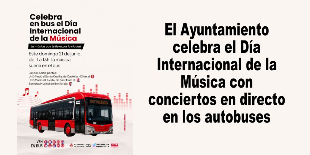  El Ayuntamiento celebra el Día Internacional de la Música con conciertos en directo en los autobuses 