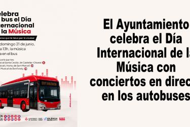 El Ayuntamiento celebra el Día Internacional de la Música con conciertos en directo en los autobuses 