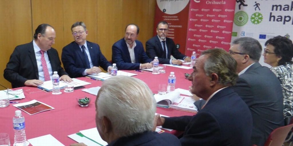  El Consejo de Cámaras de la Comunitat Valenciana se reúne en Orihuela con presencia de Ximo Puig