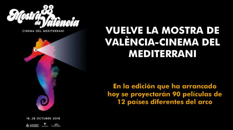 VUELVE LA MOSTRA DE VALÈNCIA-CINEMA DEL MEDITERRANI TRAS UN PARÉNTESIS DE SEIS AÑOS