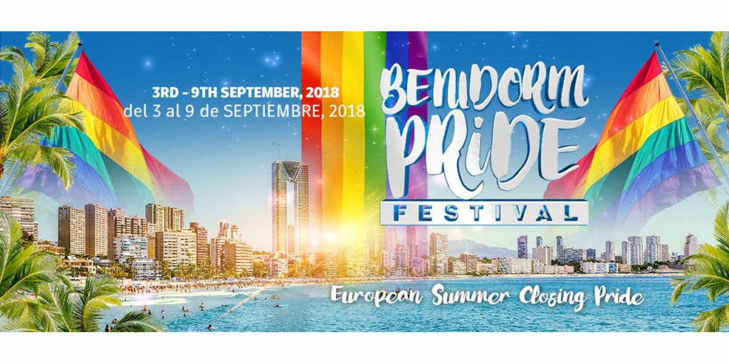  La 8ª edición del BENIDORM PRIDE se celebrará del 3 al 9 de Septiembre.