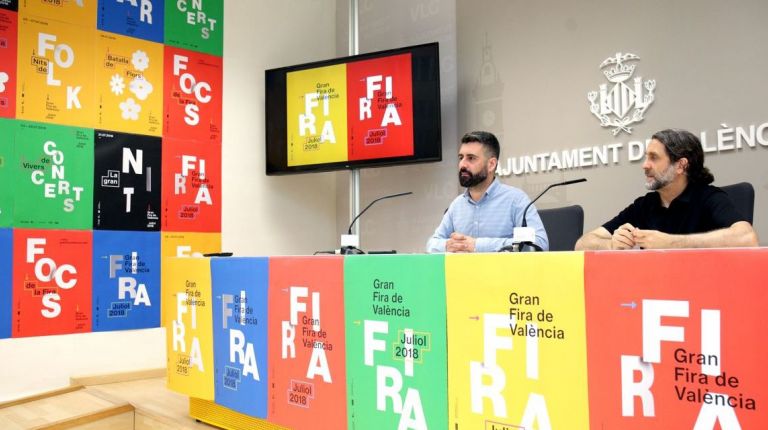  LA IMAGEN GRÁFICA DE LA GRAN FERIA DE VALÈNCIA MUESTRA LA DESCENTRALIZACIÓN DE LA FIESTA EN LOS BARRIOS