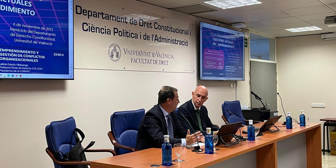  València toma la delantera: la concejalía de Emprendimiento impulsa el I Congreso internacional junto a la Universitat de València