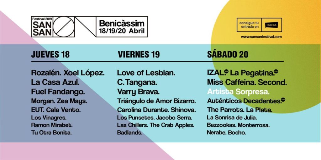  PROGRAMACIÓN POR DÍAS, DEEJAYS Y SORPRESA., YA LLEGA SANSAN 2019.