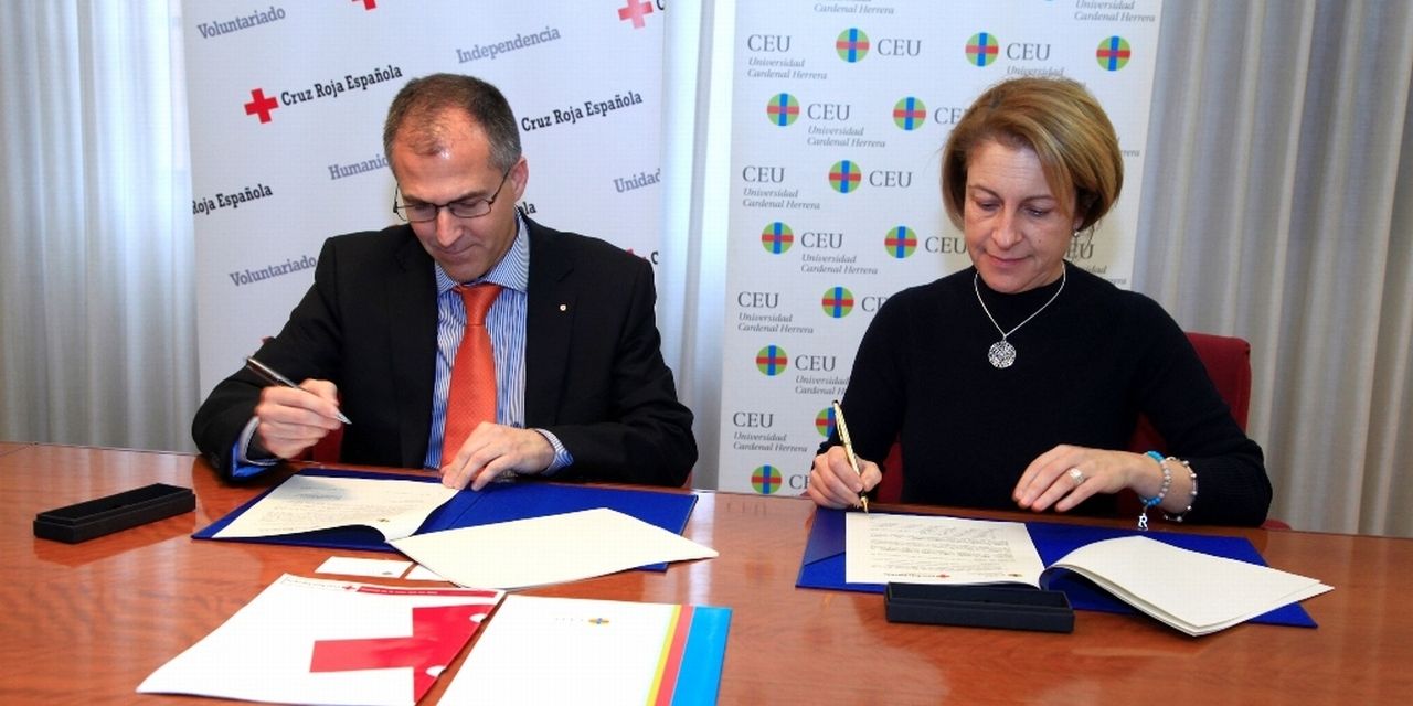  La Universidad CEU Cardenal Herrera y  Cruz Roja Española firman un convenio 