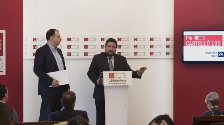 Moliner anuncia el mayor plan inversor de la historia de la Diputación de Castellón con 24,8 millones 