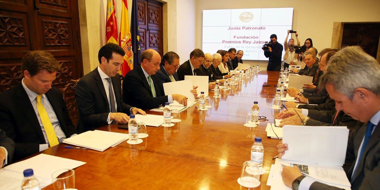  Puig preside la reunión del patronato de la Fundación Premios Rey Jaime I