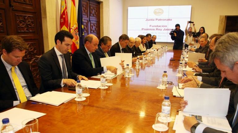 Puig preside la reunión del patronato de la Fundación Premios Rey Jaime I