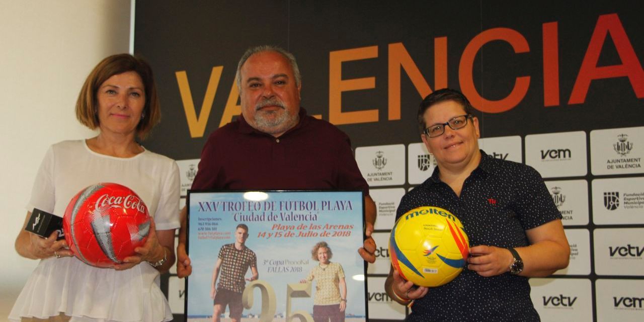  EL TROFEO DE FÚTBOL PLAYA CIUDAD DE VALÈNCIA CELEBRA LA XXV EDICIÓN CON EL PRIMER PARTIDO MIXTO DE SU HISTORIA