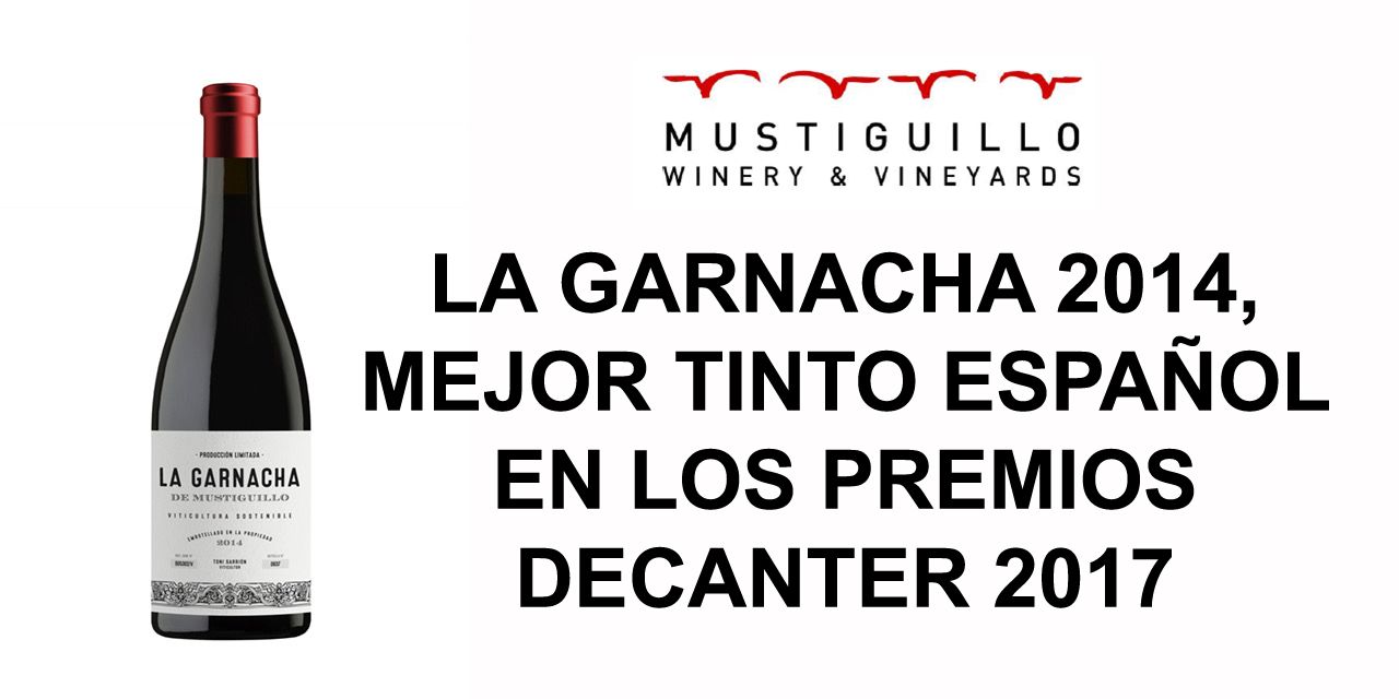  LA GARNACHA 2014, MEJOR TINTO ESPAÑOL EN LOS PREMIOS DECANTER 2017 