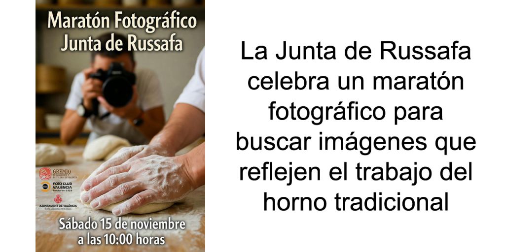  La Junta de Russafa celebra un maratón fotográfico para buscar imágenes que reflejen el trabajo del horno tradicional