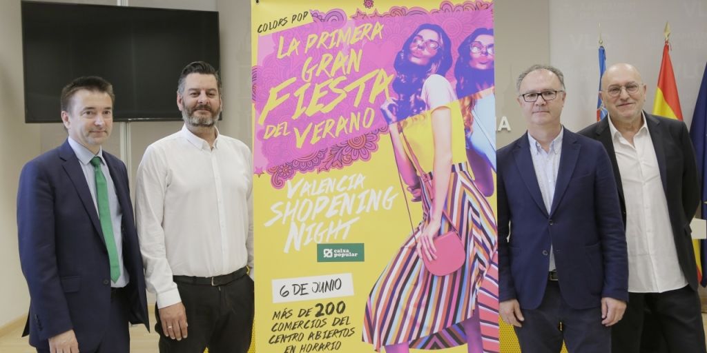  VALÈNCIA CELEBRA ESTE JUEVES UNA NUEVA EDICIÓN DE LA SHOPENING NIGHT BAJO EL LEMA «COLORS POP»