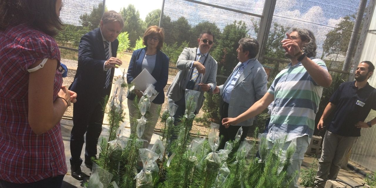  El delegado de Gobierno  y la directora general de Desarrollo Rural y Política Forestal visitan el Centro Nacional de Recursos Genéticos