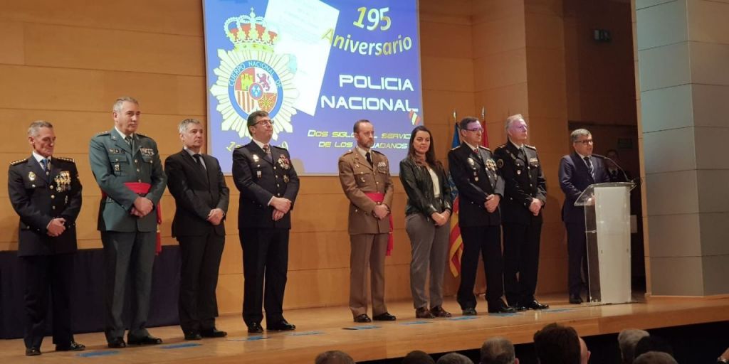  El delegado del Gobierno asiste al 195 aniversario de la fundación de la Policía Nacional