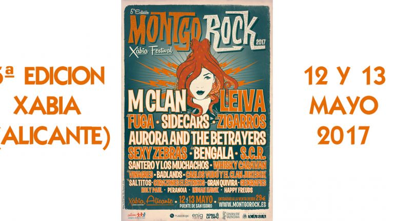 Ya se conoce el cartel definitivo de Montgorock Xàbia Festiva