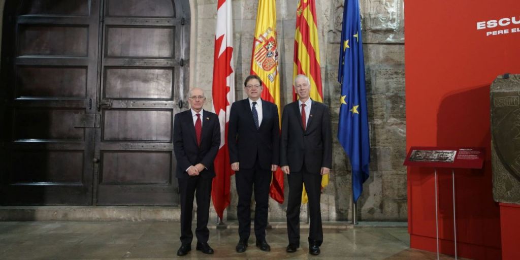  Puig recibe en audiencia al representante de Canadá ante la Unión Europea y al embajador canadiense en España