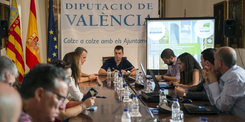  Un estudio piloto de la Diputación de Valencia permite optimizar los servicios de telecomunicaciones a los Ayuntamientos