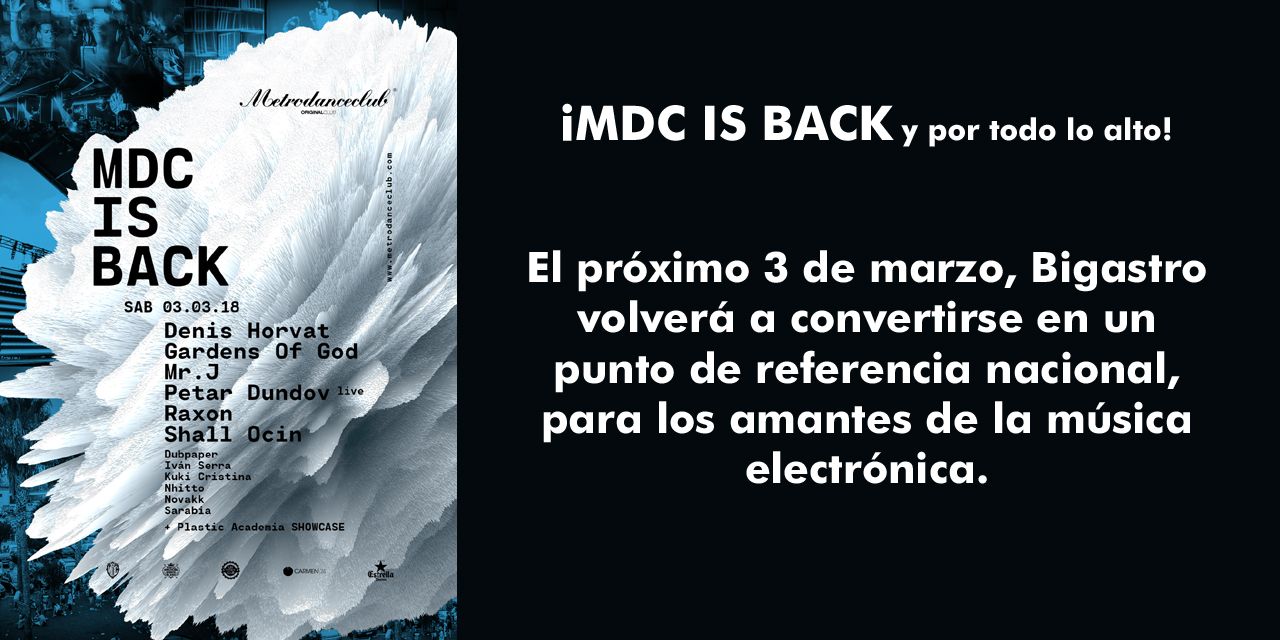  ¡MDC IS BACK y por todo lo alto!